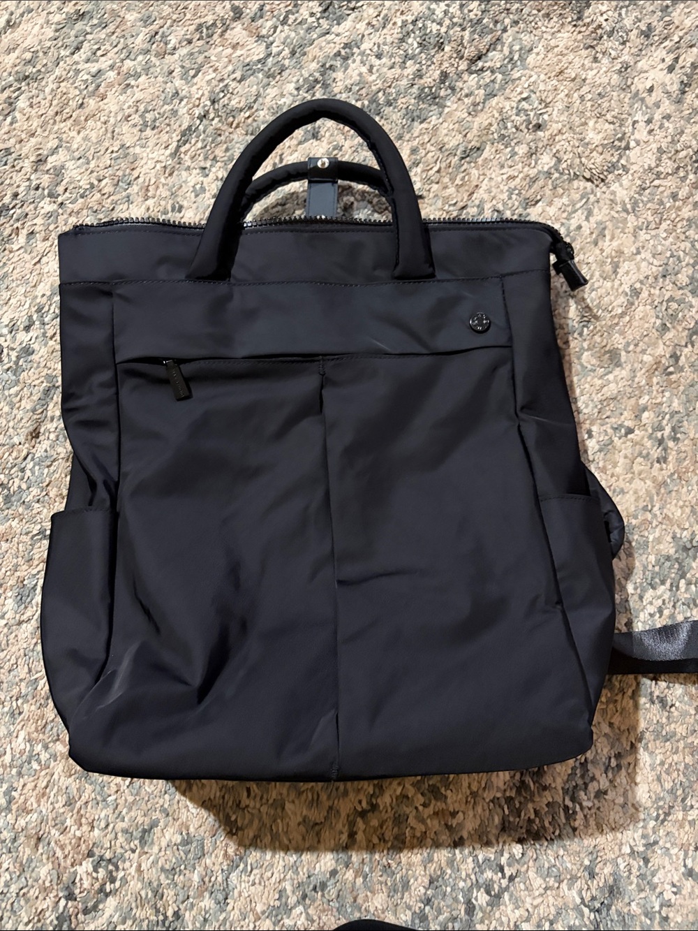 Max Studio Black Travel Backpack Tote - Sleek Everyday Carry